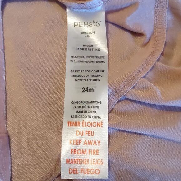 PL Baby 24m blush velour long sleeve top, heart applique excellent condition - Picture 7 of 7